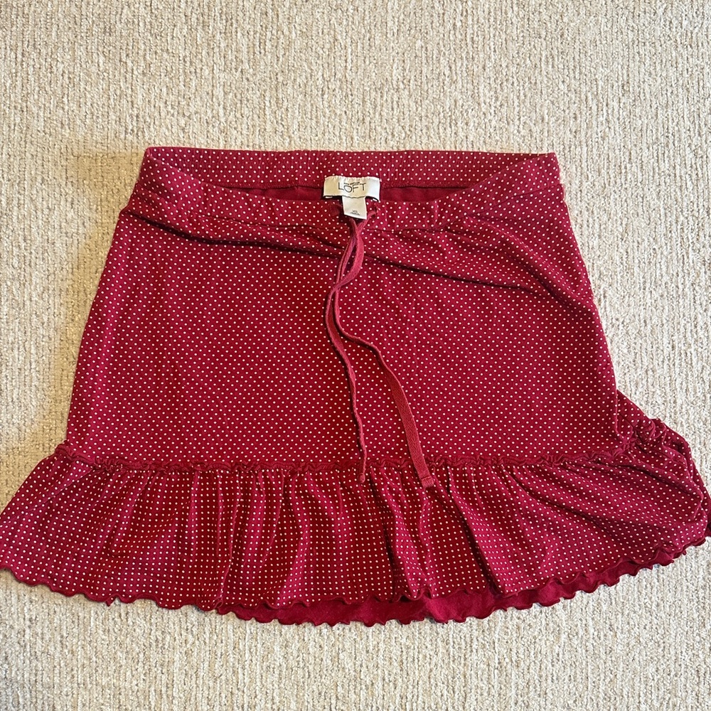 Loft polkadot skirt